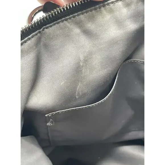 Vintage Coach Daisy Emma F23973 Black Leather‎ Shoulder Bag Tote 16"x12" - Picture 13 of 16